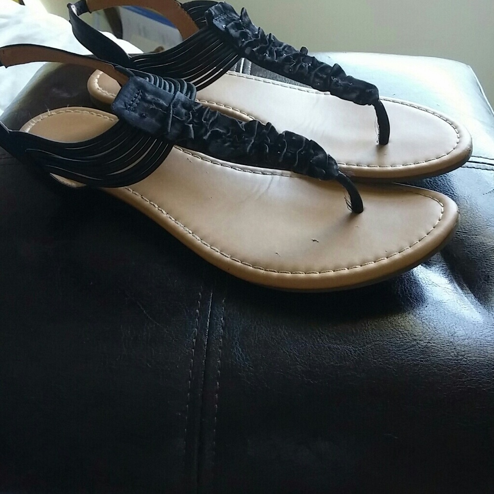 Black Thong Sandal